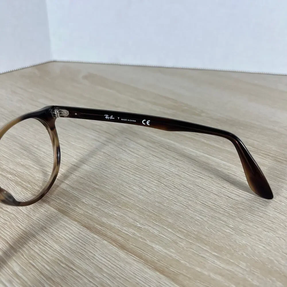 Ray-Ban RB5283 5139 Round Eyeglasses Havan Brown Striped 49-21-145 Excellent Con